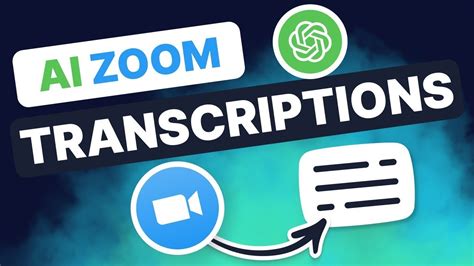 How To Transcribe A Zoom Meeting And Make Notes With Ai Youtube