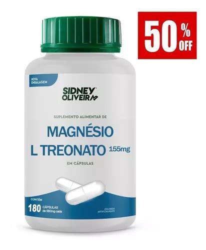 Magnesio L Treonato Capsulas Sidney Oliveira Parcelamento