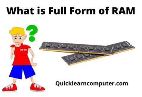 Ram Full Form Use Of Ram History Of Ram And Examples Of Ram