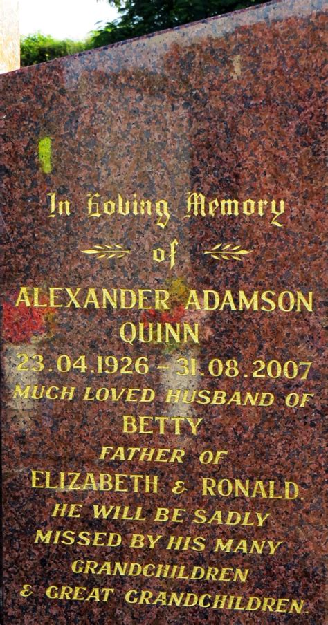 Alexander Adamson Quinn 1926 2007 Find A Grave Memorial