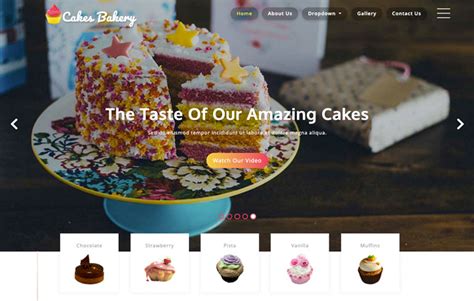 Bakery Website Templates - TOO CSS