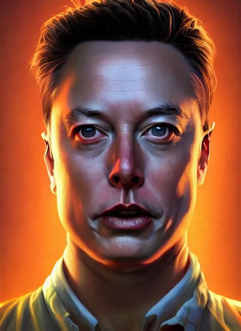 Portrait Of Elon Musk In A Desolate Space Colony Stable Diffusion