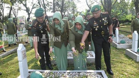 Pesan Dandim Hst Saat Pimpin Ziarah Ke Taman Makam Pahlawan Kusuma