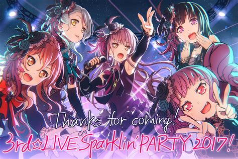 3rd☆live Sparklin Party 2017 Roselia Official Art List Bang