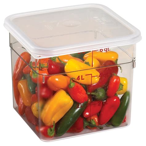 Cambro 6sfscw135 Camwear Camsquares Food Storage Container Clear