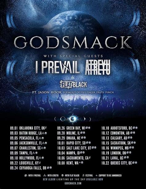 GODSMACK Announce 2023 North American Tour Dates With ATREYU And I PREVAIL