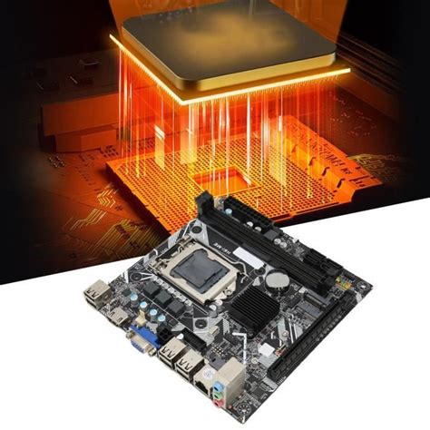 HURRISE Carte mère LGA 1155 Carte Mère H61 ME Mini ITX Prise en Charge