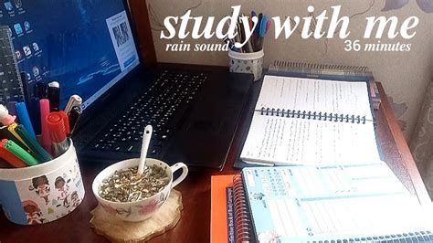 Study With Me With Music And Rain Sound In A Calm Place Relaxing Lofi