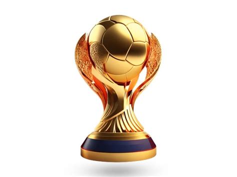 Premium AI Image | Fifa World Cup Trophy 3d Design white background