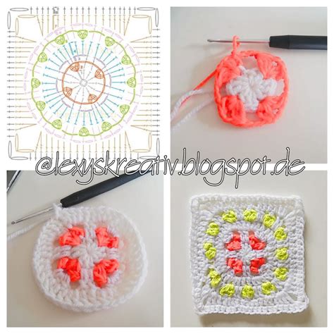 Anleitung Diy Deko Chrochet Geh Kelt Granny Square H Kelschrift