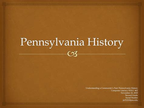 PPT - Pennsylvania History PowerPoint Presentation, free download - ID ...