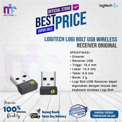 Jual Logitech Logi Bolt USB Wireless Receiver Original - Jakarta Pusat ...