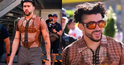 Bad Bunny rompiendo los estereotipos apareció con top de bikini en la Fórmula Infobae