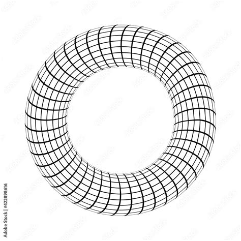 Torus Toroid Geometric Shape In The Shape Of A Donut Vector D Donut