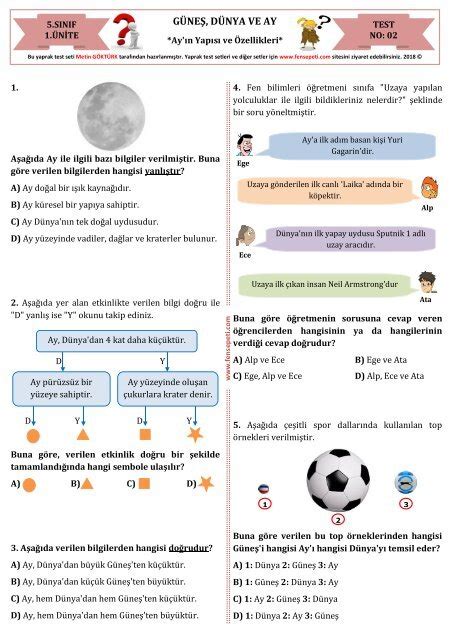 Sinif Test Ayin Yapisi Ve Ozellikleri Otosection