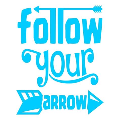 Follow Your Arrow Cuttable Design Png Dxf Svg Eps File For Etsy