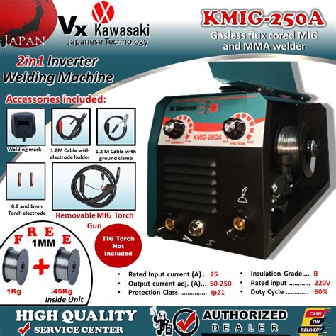 Vx Kawasaki Welding Machine A Inverter In And Free Kg Mig