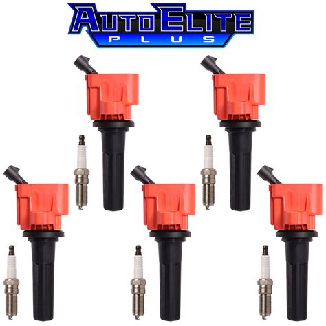 5x Ignition Coil IRIDIUM Spark Plug Kits For GMC Canyon 07 12