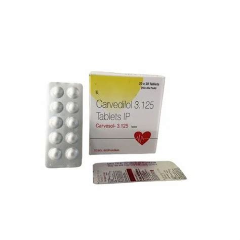 3 125mg Carvedilol Tablets At Rs 500 Box Carvedilol Tablet In Chennai