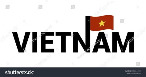 Vietnam Logo Vector เวกเตอร์สต็อก ปลอดค่าลิขสิทธิ์ 1324144541