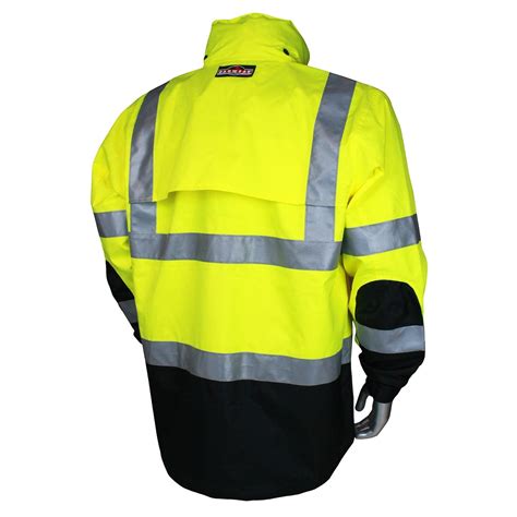 Radians RW32 3Z1Y Heavy Duty Rip Stop Waterproof Rain Jacket Yellow