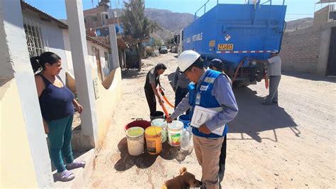 Moquegua Sunass Verifica Abastecimiento De Agua Potable Mediante