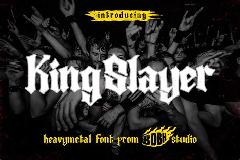 King Slayer Font By Brnk1314 · Creative Fabrica