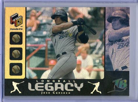 JOSE CANSECO 2000 Upper Deck HoloGrFX LONGBALL LEGACY LL5 DEVIL RAYS