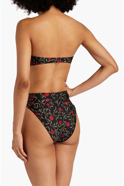 Agua By Agua Bendita Comino Floral Print High Rise Bikini Briefs The