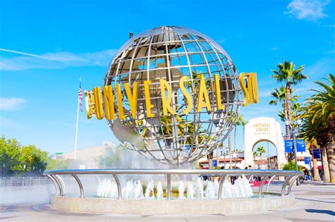 Iconic Universal Studios Hollywood Globe Stock Photo Download Image