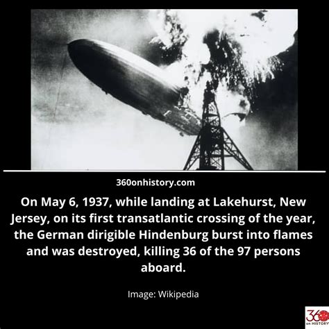 Hindenburg Disaster May 6, 1937 | 360 On History