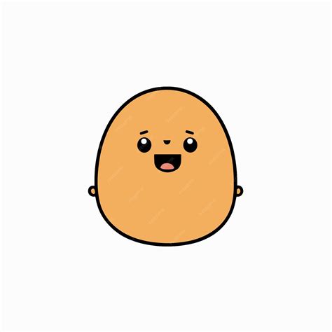 Premium Vector Cute Funny Happy Smiling Funny Potato Vector Flat Cartoon Character