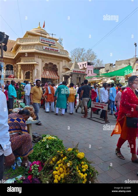 Pandharpur India 26 February 2022 Vitthal Temple At Pandharpur Vitthal Rukmini Temple