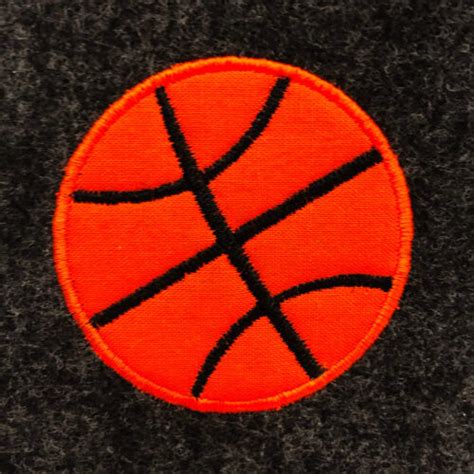 Basketball Appliqué Design Machine Embroidery Geek