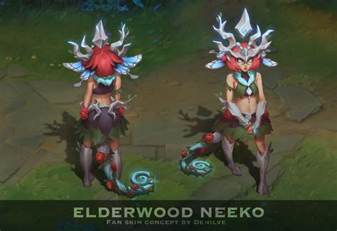 Big Bad Bear On Twitter Rt Denilveart Elderwood Neeko Fan Skin