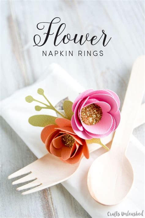 Paper Flower Diy Napkin Ring Tutorial Paper Flowers Diy Paper