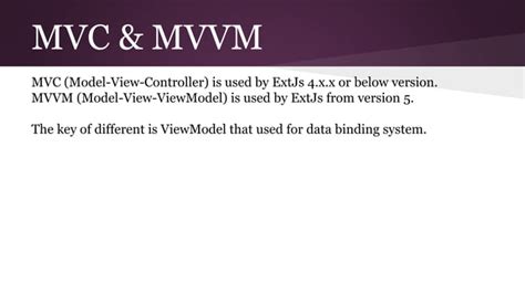 Sencha Extjs Learning Part Mvc And Mvvm Architecture In Extjs