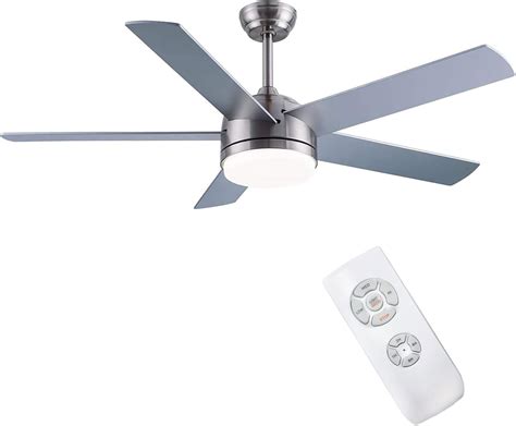 Cjoy Ventilatore Da Soffitto Con Luce E Telecomando Silenzioso Led