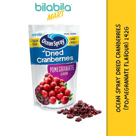 Ocean Spray Craisins Dried Cranberries 50 Less Sugar Pomegranate