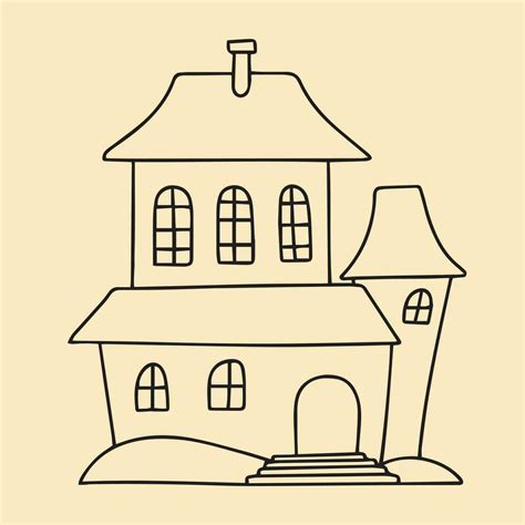 Doodle House isolated on background. Vector illustration. 26765796 ...