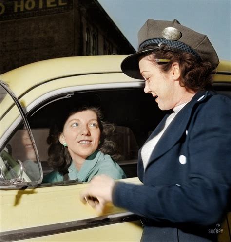 Abby The Cabby Colorized 1942 Shorpy Old Photos Framed Prints