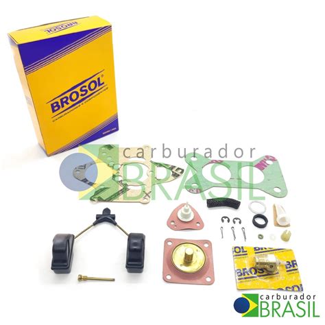 Kit De Reparos Original Brosol Para Carburador Solex H Blfa Linha