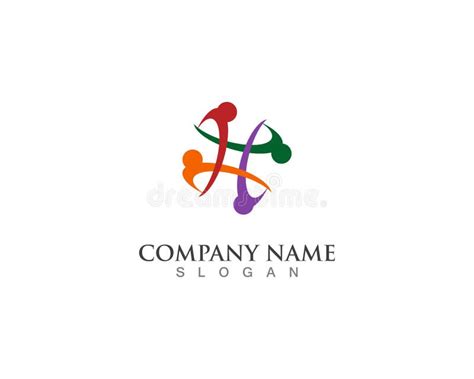 People Connected Logo Template Vector Stock Illustration - Illustration of business, group ...