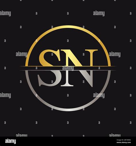 Initial Letter SN Logo Design Vector Template. SN Letter Logo Design ...