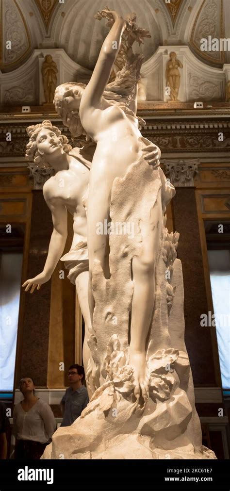 ROME ITALY AUGUST 24 2018 Gian Lorenzo Bernini Masterpiece Apollo