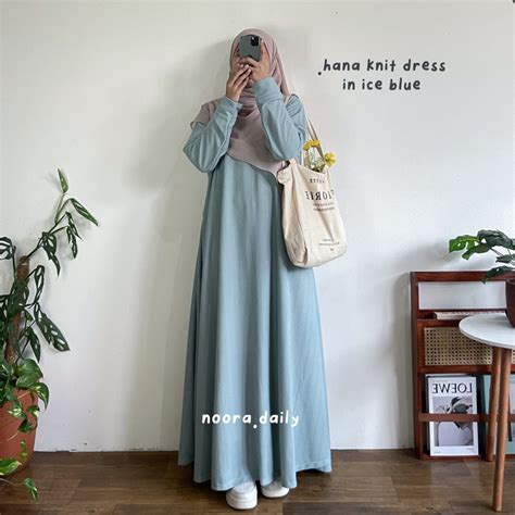 Jual HANA Basic Knit Dress Noora Daily Shopee Indonesia