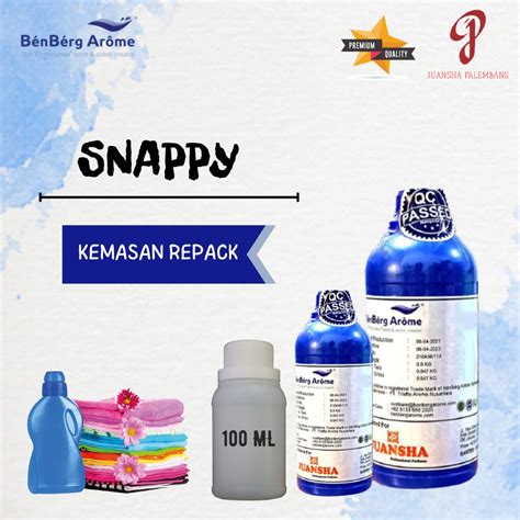 Jual Bibit Parfum Laundry Murni Snappy Benberg Laundry Repack