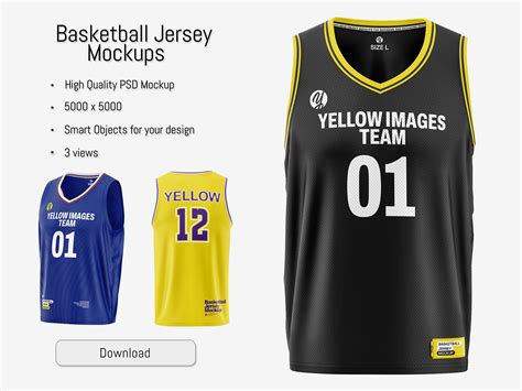 Basketball Jersey Mockup by AG Mockups on Dribbble