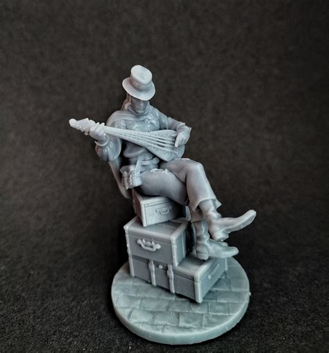 Bard 32mm Great Grimoire 3d Printed Resin Miniature Etsy