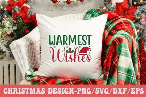 Warmest Wishes, Christmas quotes design